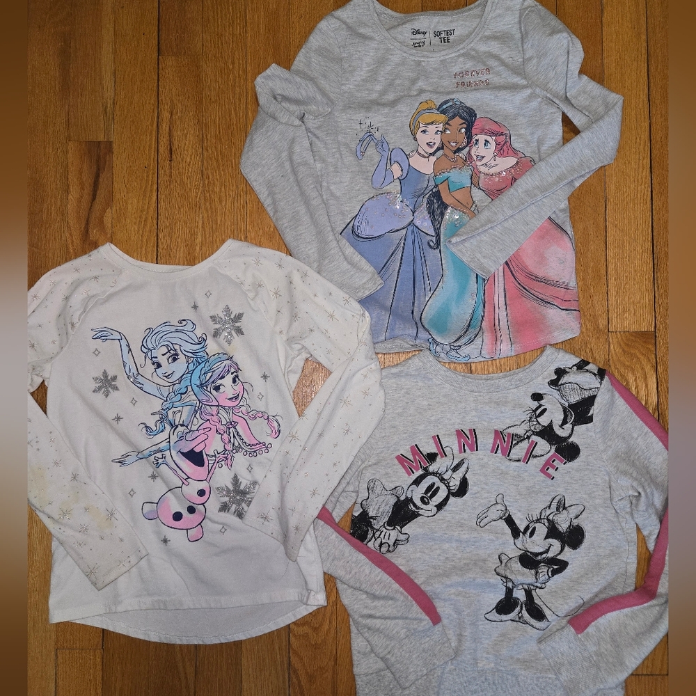 Disney Princess and Minnie Mouse Long Sleeve Shirts